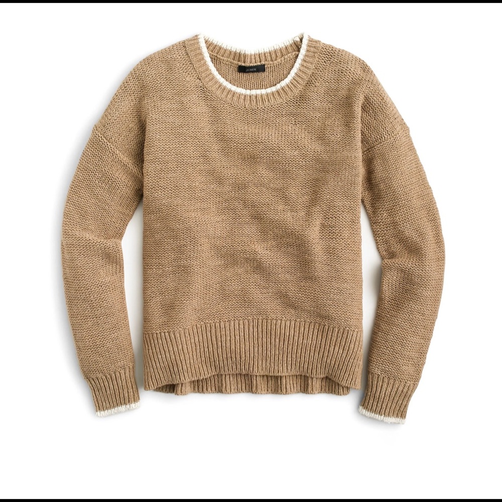 NWOT J Crew Tipped Beach Sweater